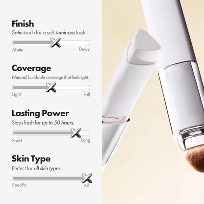 🎉BUY 1 GET 1 FREE🎉Color-Changing Foundation Stick with Collagen Capsules - Dual-Ended with Detachable Brush