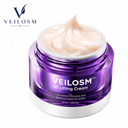 VEILOSM™ 3D Lifting Cream 1.69 fl oz Advanced Anti-Aging Probiotics Facial Night Cream with 17-Peptide Complex for Face & Neck Wrinkles