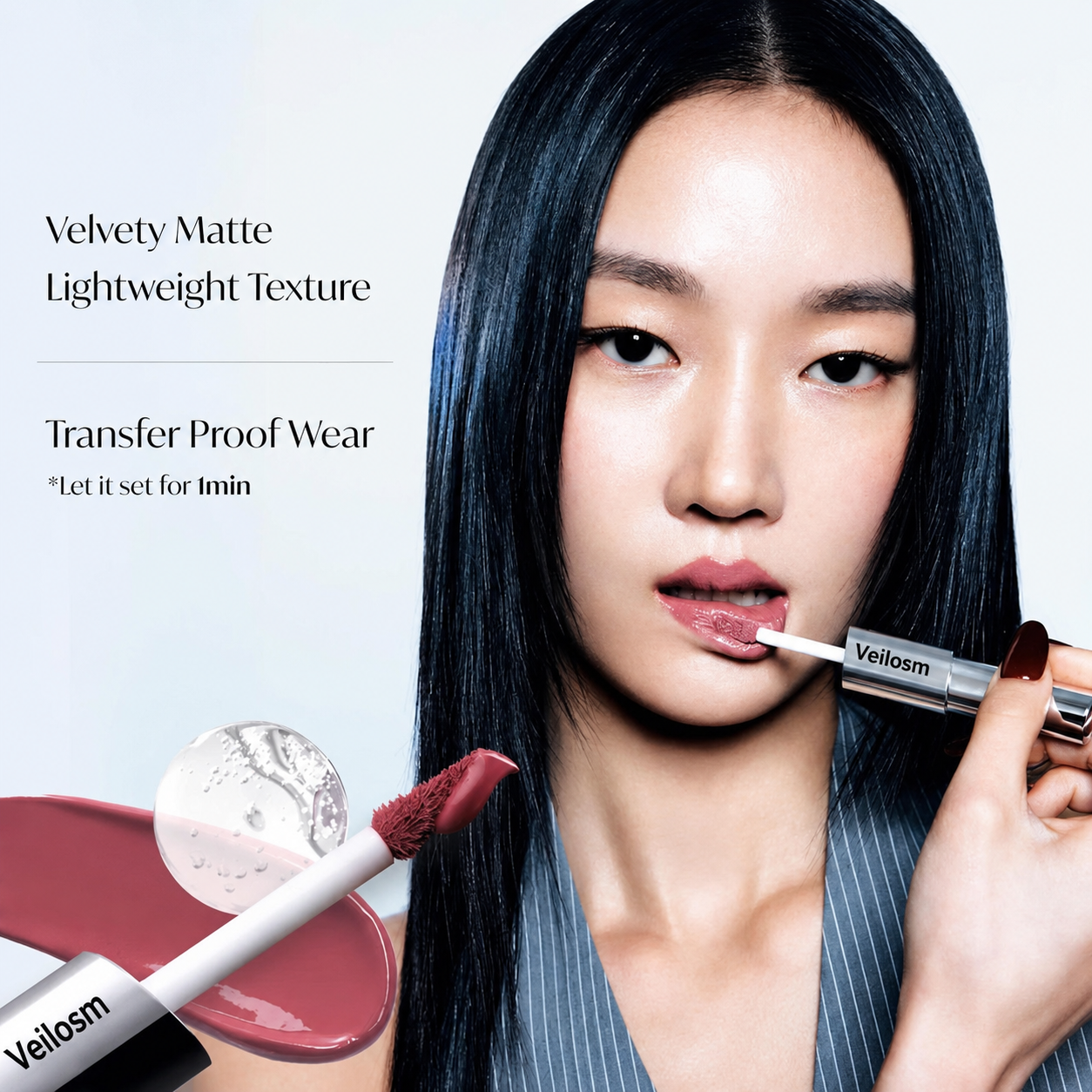 Perfect Twin Lip Dual-Ended Liquid Lipstick with Velvet Matte Color and Glossy Shine