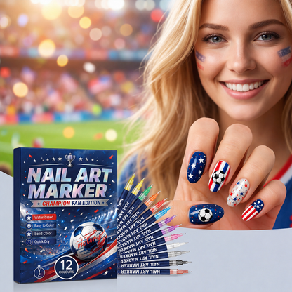 VEILOSM™ 12-color fan-themed nail art brushes
