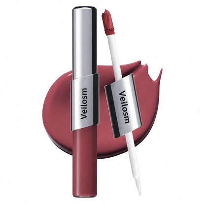 Perfect Twin Lip Dual-Ended Liquid Lipstick with Velvet Matte Color and Glossy Shine
