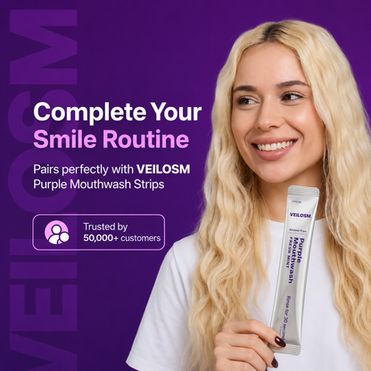 Buy 2 Get 1 Free 🔥 | Veilosm™ Purple Mouthwash - Sachets 20 Pack The perfect choice to keep your smile shining for several months