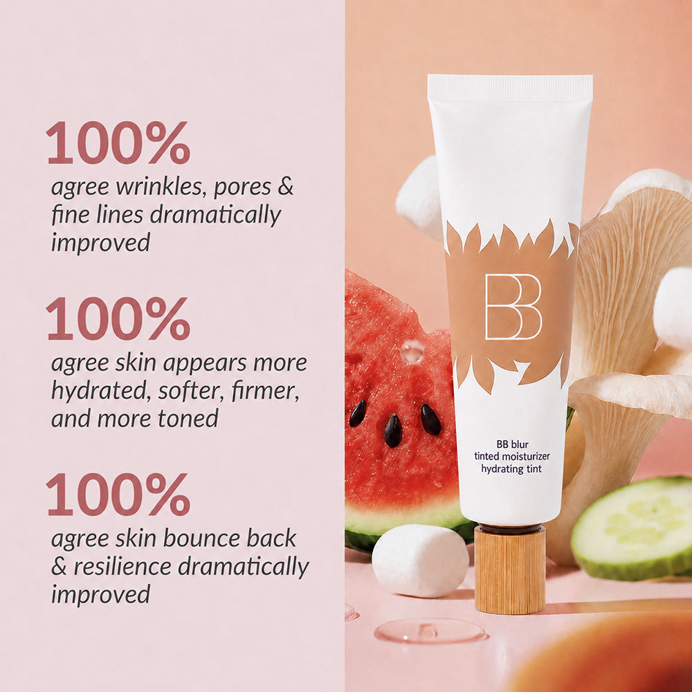 BB Blur Tinted Moisturizer SPF 30 — Free Round Blending Brush Included