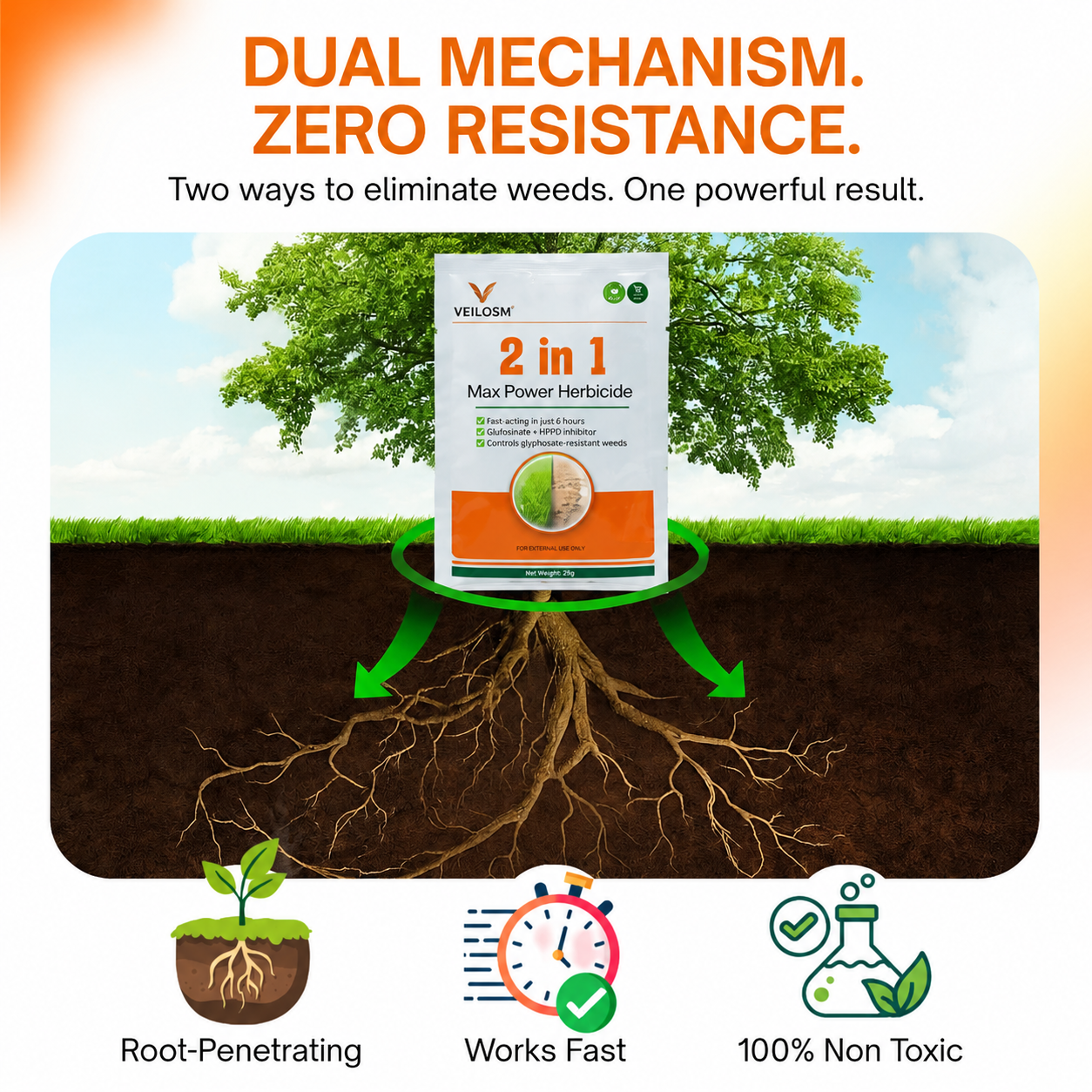Up To 70% OFF 🌟| VEILOSM™ 2-in-1 Max Power Herbicide