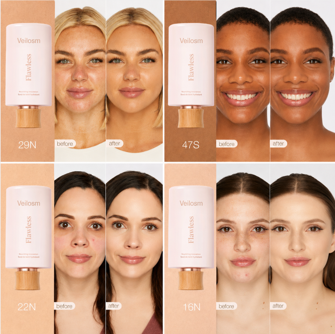 Veilosm™  Hydrating Serum Foundation +  Brush