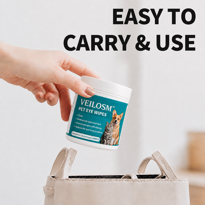 Veilosm™ Pet Eye Cleaning🐾Wipe Away the Crust, Gunk & Rusty Tear-Stain Look.
