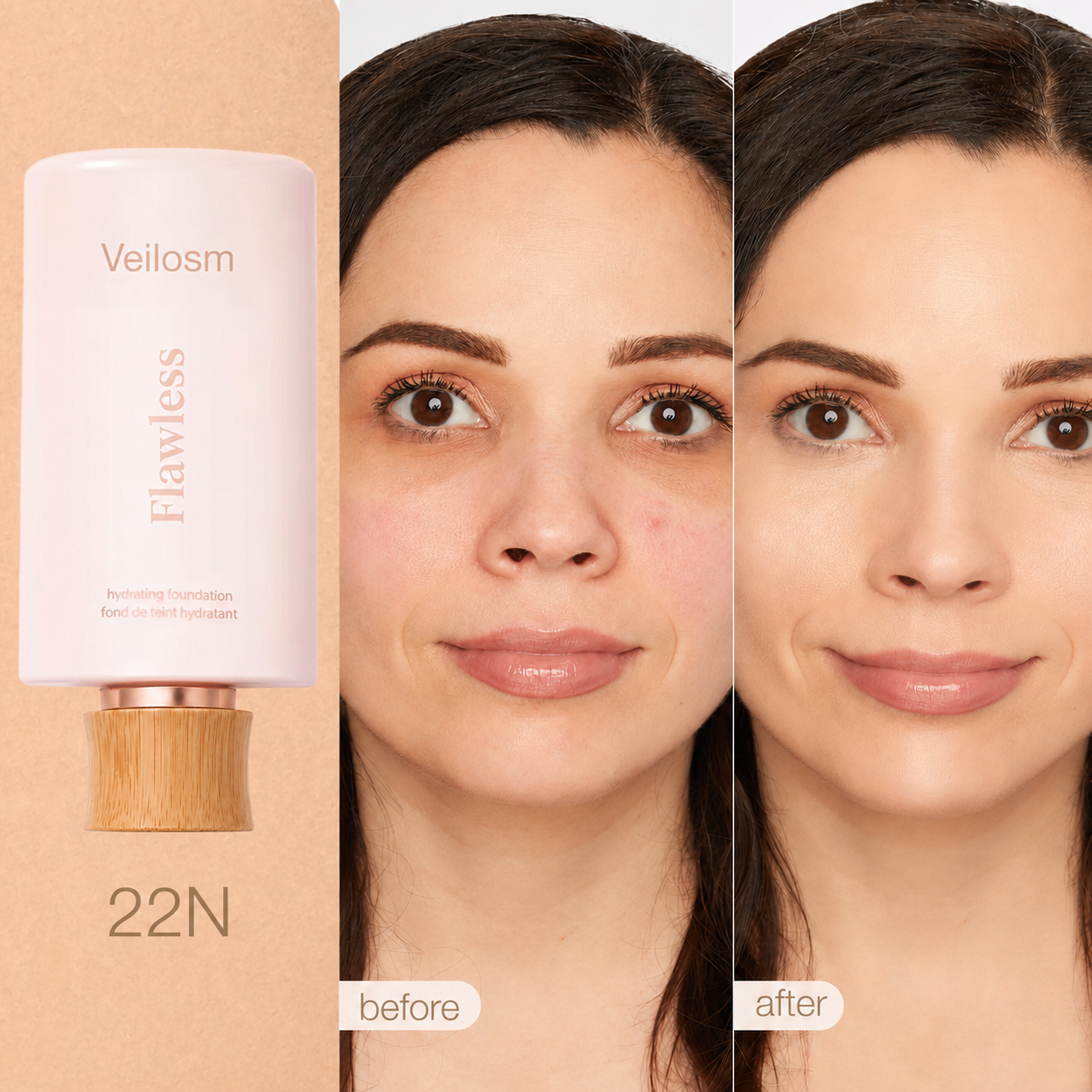 Veilosm™  Hydrating Serum Foundation +  Brush