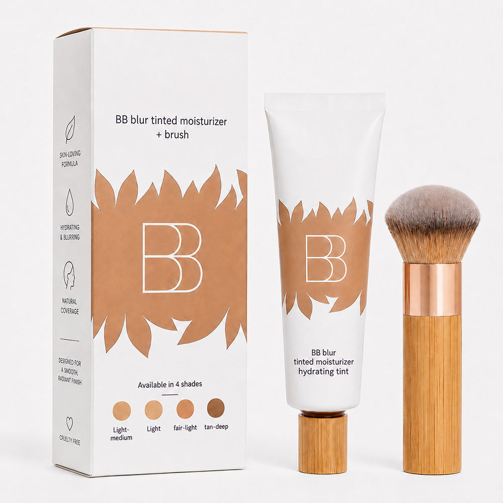 BB Blur Tinted Moisturizer SPF 30 — Free Round Blending Brush Included