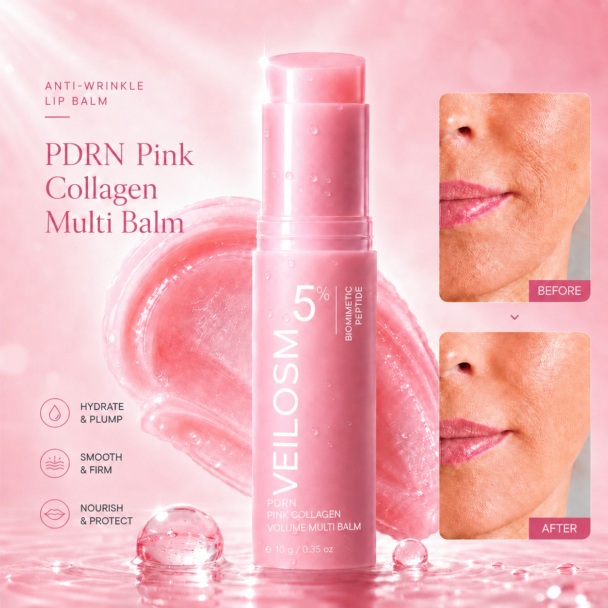 PDRN Pink Collagen Volume Multi Balm 🔥 LAST DAY Buy 1 Get 1 Free