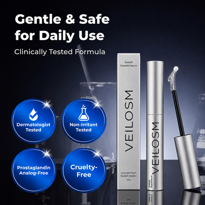 🔥Up To 20% OFF🔥 Buy 2 Get 1 Free| Veilosm™ Essential Eyelash Growth Serum - Safe & Gentle Lashes Care