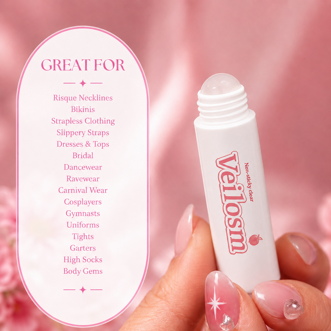 🔥Last Day Buy 1 Get 1 Free|Veilosm™ Roll On Body Adhesive