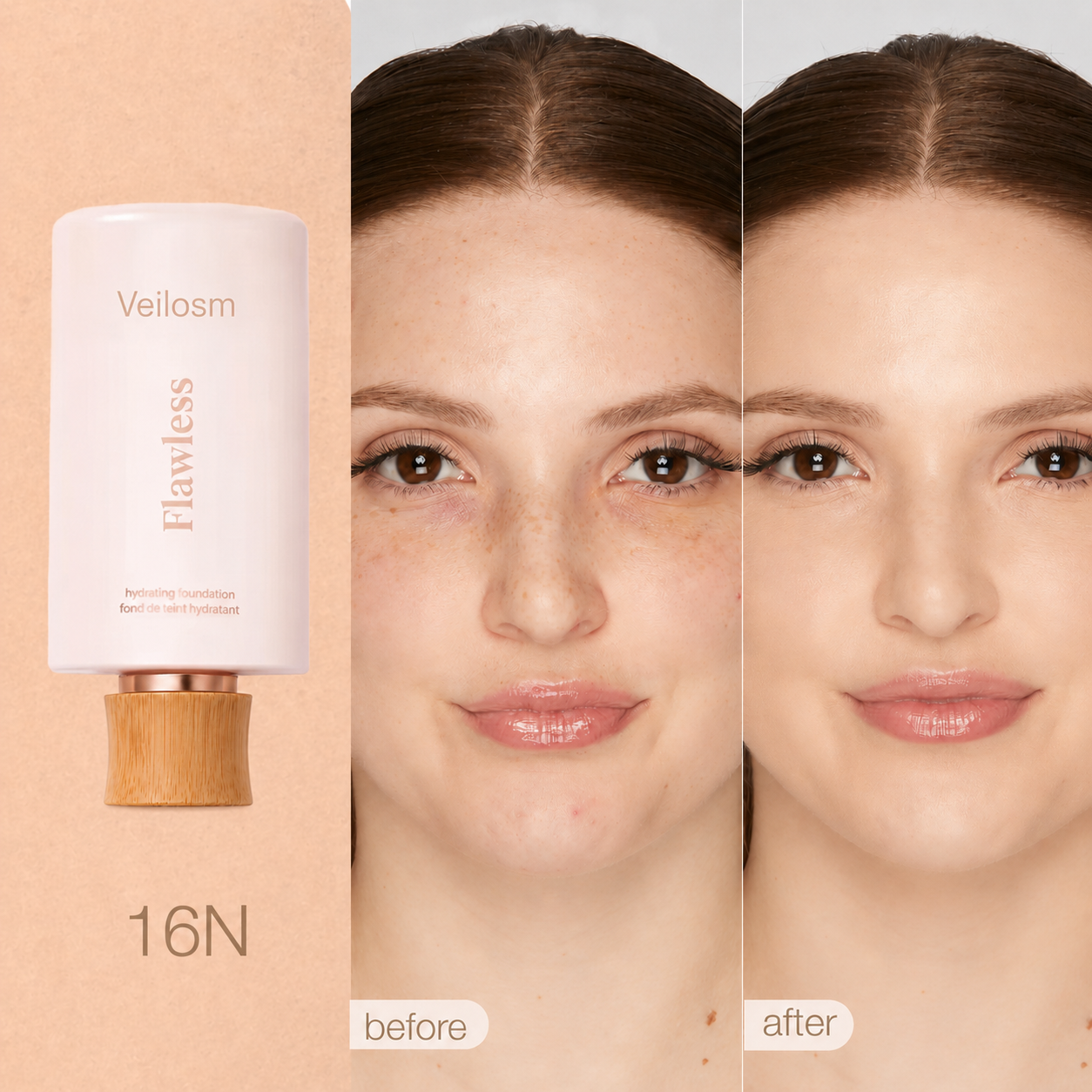 Veilosm™  Hydrating Serum Foundation +  Brush
