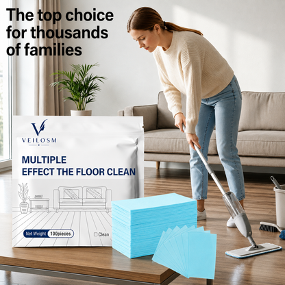 VEILOSM™ 100 Pieces Floor Cleaning Tablets Multi-Surface Cleaner for Hardwood Laminate Tile & RV Walls Antibacterial Deodorization Maintenance