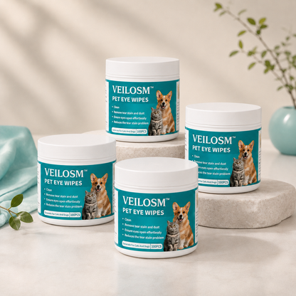 Veilosm™ Pet Eye Cleaning Wipes🐾 Away the Crust, Gunk & Rusty Tear-Stain Look.