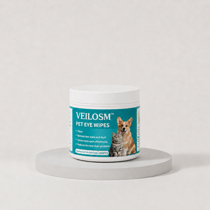 Veilosm™ Pet Eye Cleaning🐾Wipe Away the Crust, Gunk & Rusty Tear-Stain Look.