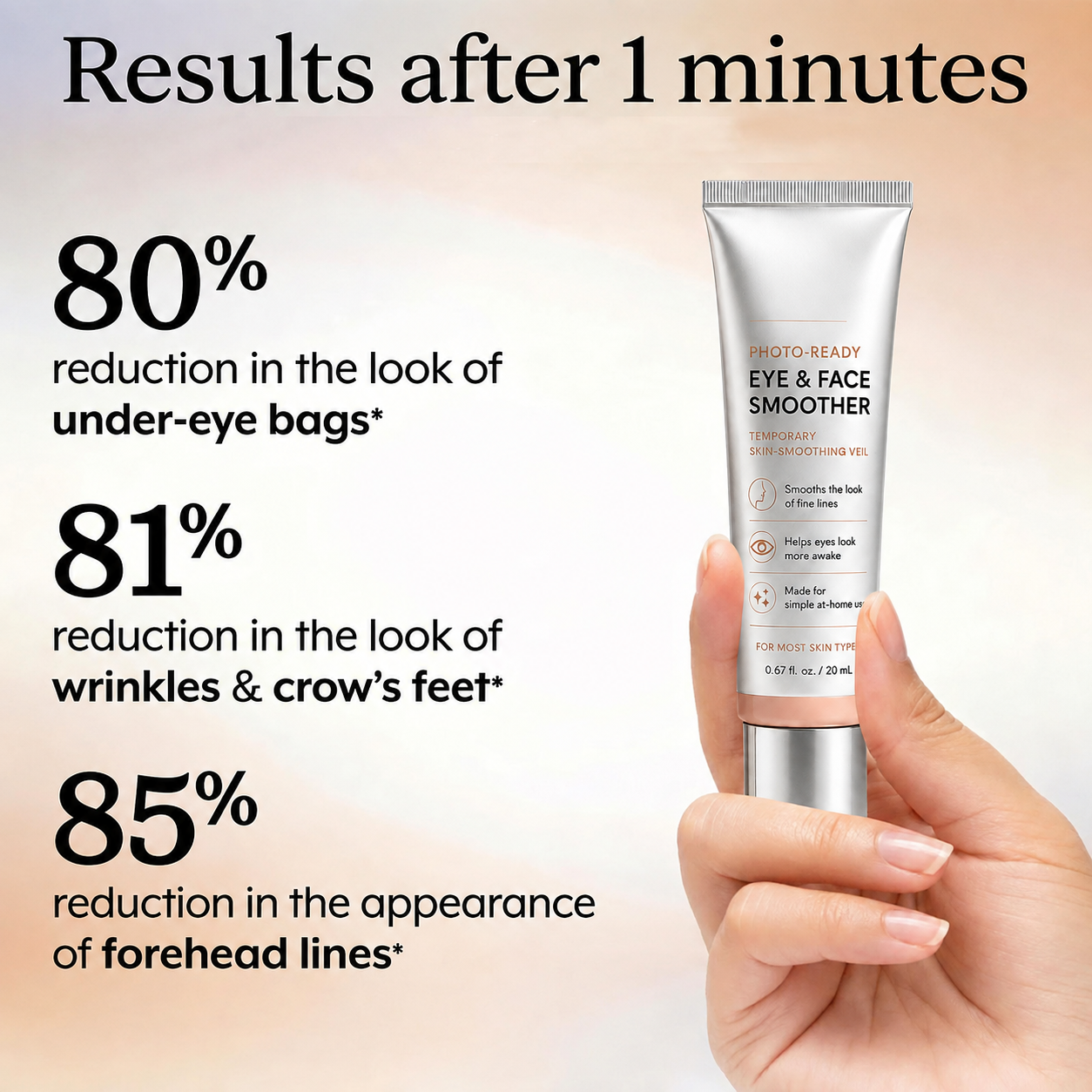 Instant Face Temporary Tightener – Instant visible results in 60 seconds