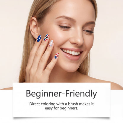 VEILOSM™ 12-color fan-themed nail art brushes