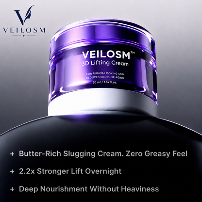 VEILOSM™ 3D Lifting Cream 1.69 fl oz Advanced Anti-Aging Probiotics Facial Night Cream with 17-Peptide Complex for Face & Neck Wrinkles