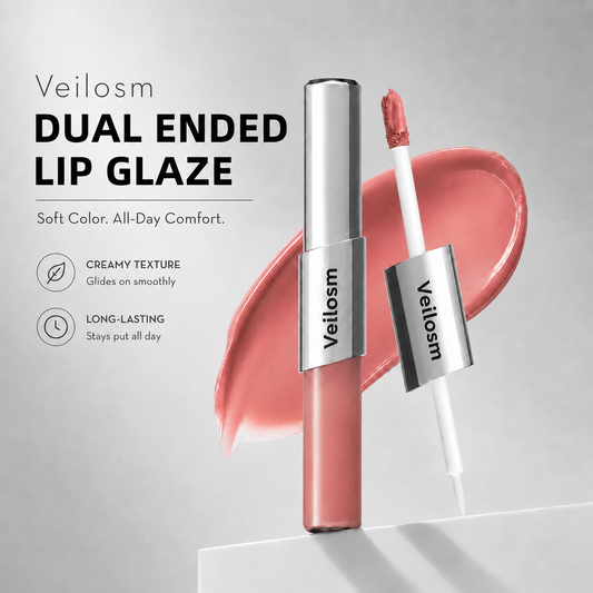 Perfect Twin Lip Dual-Ended Liquid Lipstick with Velvet Matte Color and Glossy Shine