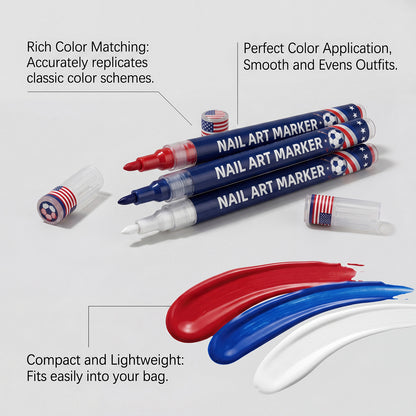 VEILOSM™ 12-color fan-themed nail art brushes